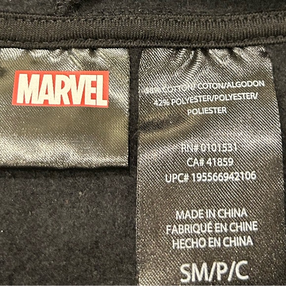 Marvel Venom Men’s Black and Purple Hoodie size S - Picture 3 of 4